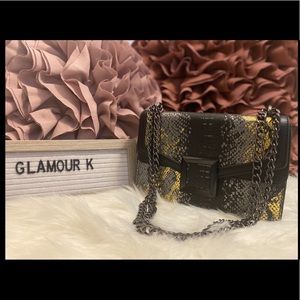 Snake skin shoulder/ crossbody purse